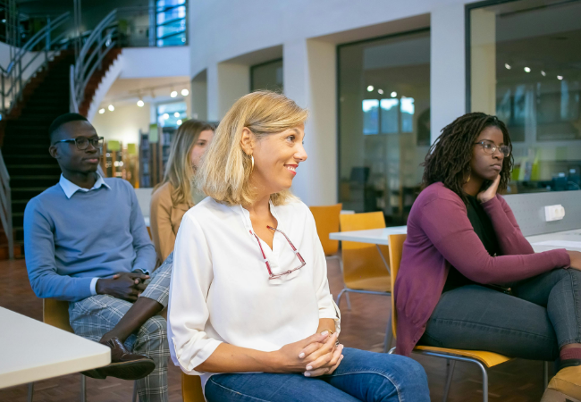 Audience at an event