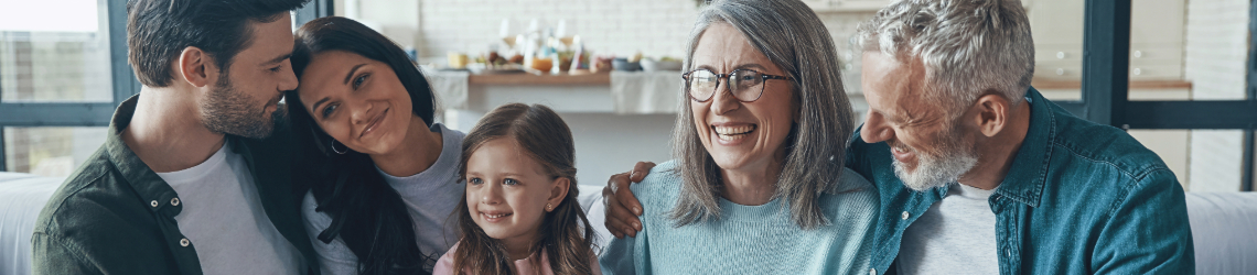 Image of smiling family