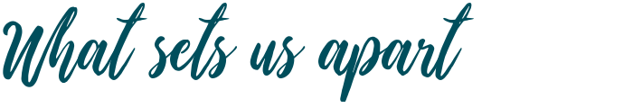 What sets us apart