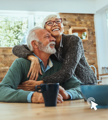 two professional advisors discussing statistics